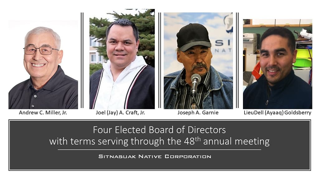 Four elected board of directors with terms serving from the 45th to the 48th annual meeting